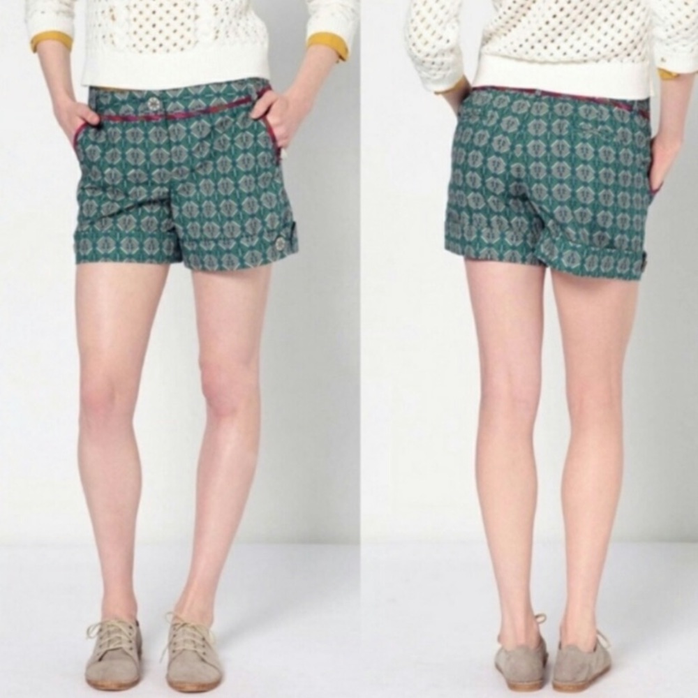 ANTHROPOLOGIE Corey Lynn Calter Printed Pattern Shorts 4 - Picture 16 of 16